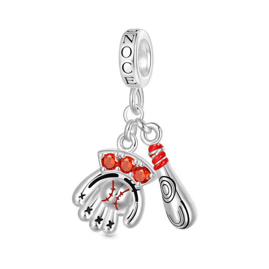 Gnoce Baseball Gloves & Bats Pendant Dangle Charm_1