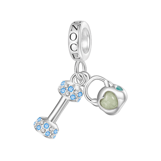 Gnoce Dumbbell Kettlebell Weight Training Fitness Pendant Dangle Charm_1