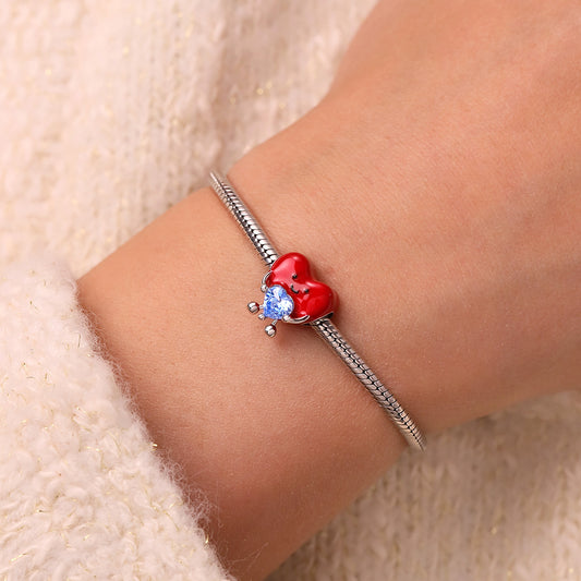 Gnoce Fun Red Heart Embraces Love Charm_7