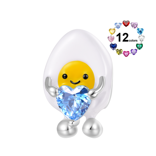 Gnoce Happy Boiled Egg Embraces Love Charm_1
