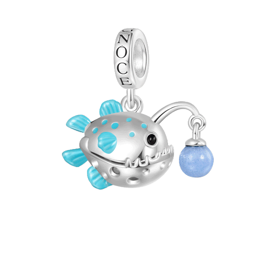 Gnoce Anglerfish Glow-in-the-Dark Pendant Dangle Charm_1