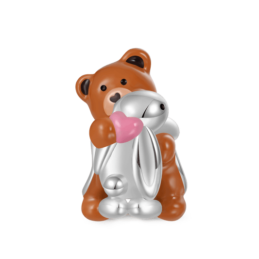Gnoce Little Bear Hugs Bunny Friendship Charm_1