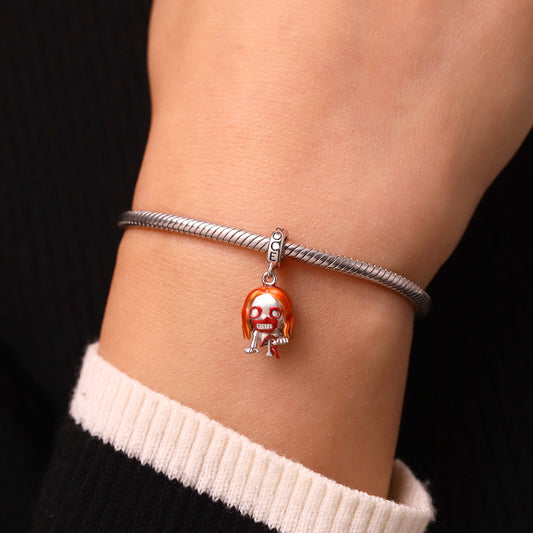 Gnoce Walking Dead Bicycle Girl Hannah Pendant Dangle Charm_6