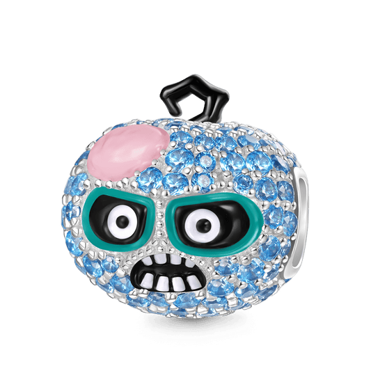 Gnoce Pave Diamond Pumpkin Zombie Charm_1