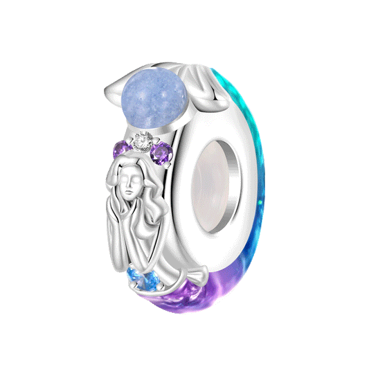 Gnoce Glow-in-the-Dark Gradient Mermaid Tail Stopper Charm_1