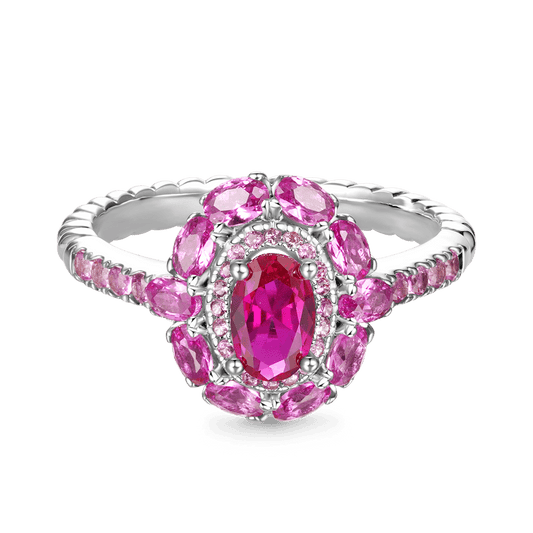 Gnoce Oval Fuchsia Double Halo Engagement Ring_1