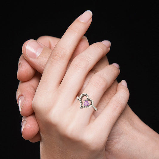 Gnoce Twisted Rope Heart Promise Ring_7