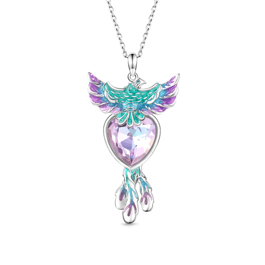 Gnoce Phoenix Embrace Heart Pendant Necklace_1