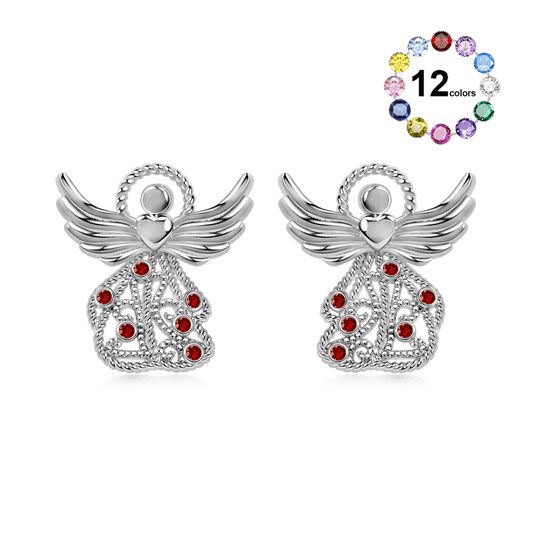 Gnoce Guardian Angel Birthstone Earrings_1