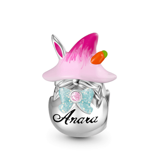 Gnoce Bunny Ears Gnome Engravable Easter Egg Charm_1