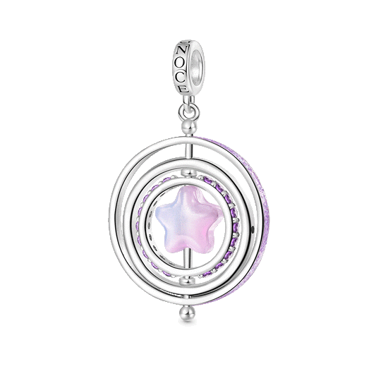 Gnoce Rotatable Star Celestial Aerospace Pendant Dangle Charm_1