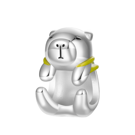 Gnoce Cute Capybara with Mini Turtle Charm_1