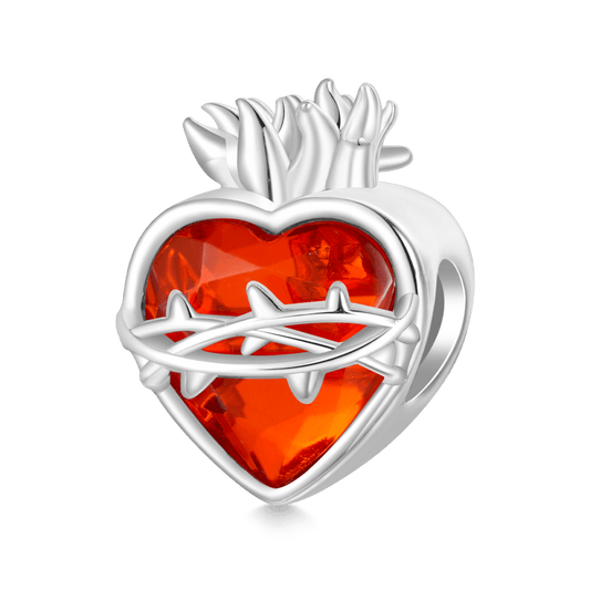 Gnoce Sacred Heart of Jesus Red Religious Charm_1