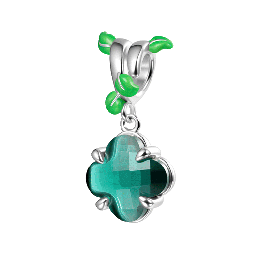 Gnoce Four Leaf Clover Glow-in-the-Dark Green Vine Charm_1