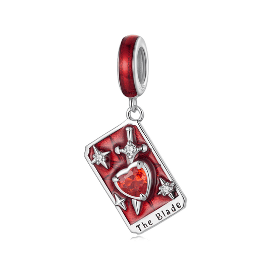 Gnoce Tarot Red Swords Pendant Dangle Charm_1
