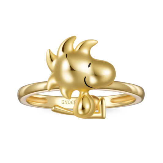 Gnoce Peanuts 18k Gold Plated Woodstock Ring_1