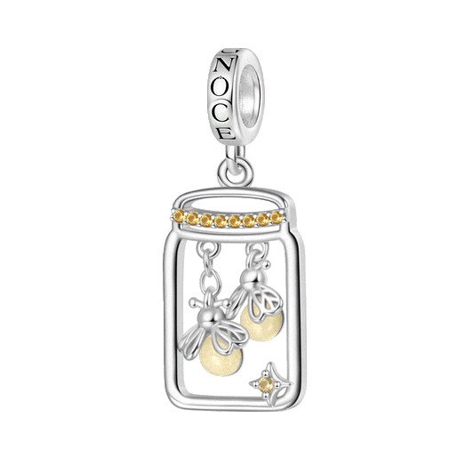 Gnoce Glow-in-the-Dark Firefly Bottle Pendant Dangle Charm_1