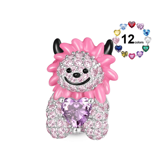 Gnoce Halloween Lion Embraces Heart Charm_1