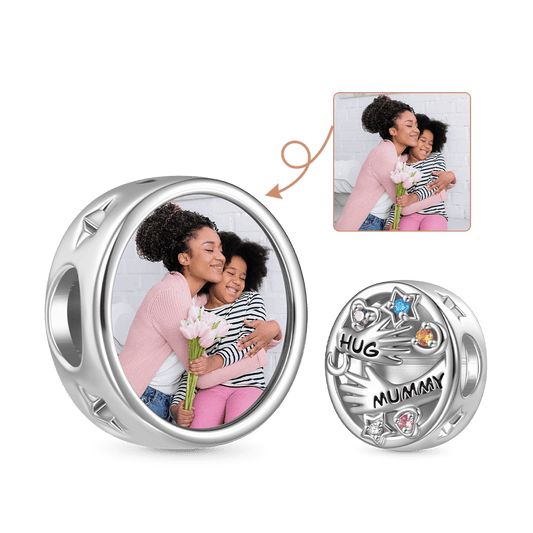 Gnoce Mother's Day HUG MUMMY Personalized Photo Charm_1