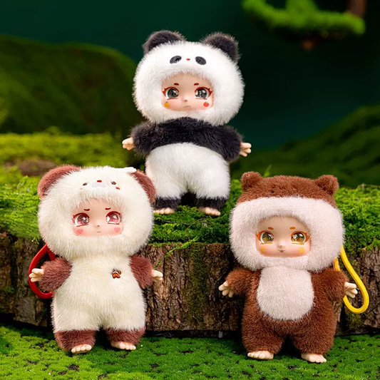 Gnoce Panda Doll Bag Keychain Plush Pendant_5