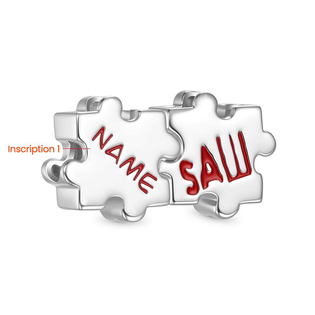 Gnoce Horror Billy the Puppet SAW Engravable Photo Charm_2