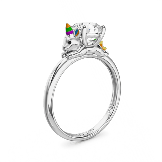 Gnoce Dreamy Unicorn Embrace Moissanite Ring_1