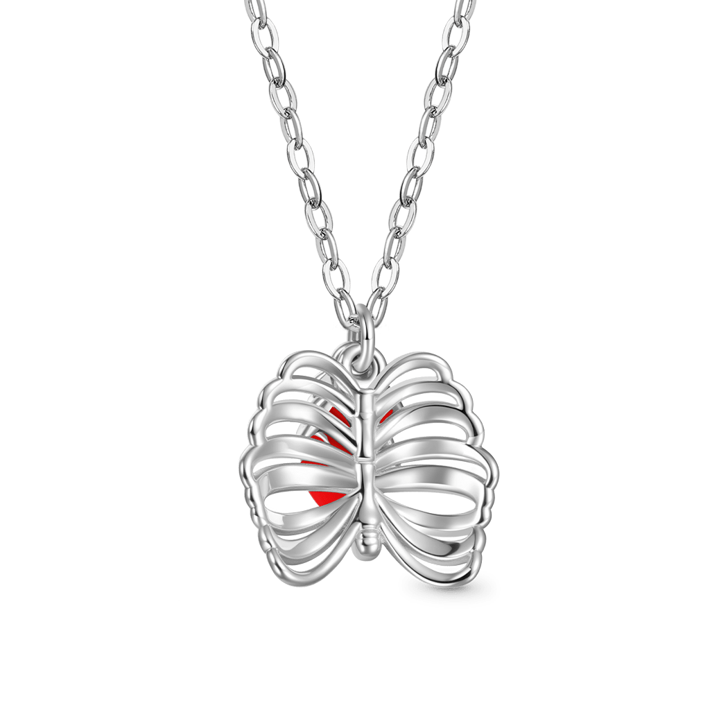 Gnoce Skull Heart Glow-in-the-Dark Necklace_3