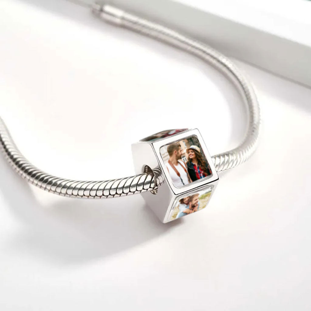 Gnoce Personalized 5 Side Photo Charm_5
