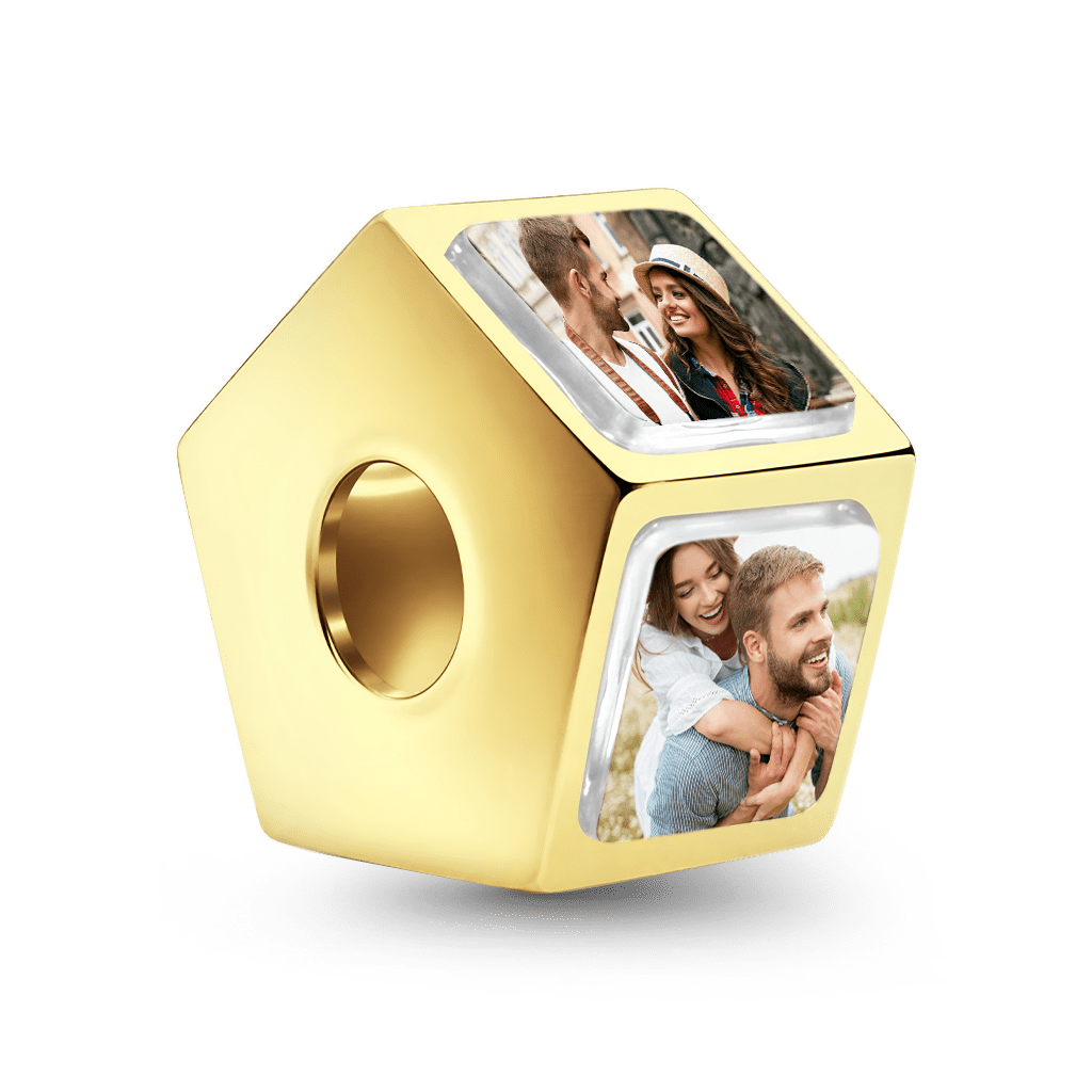 Gnoce Personalized 5 Side Photo Charm_4