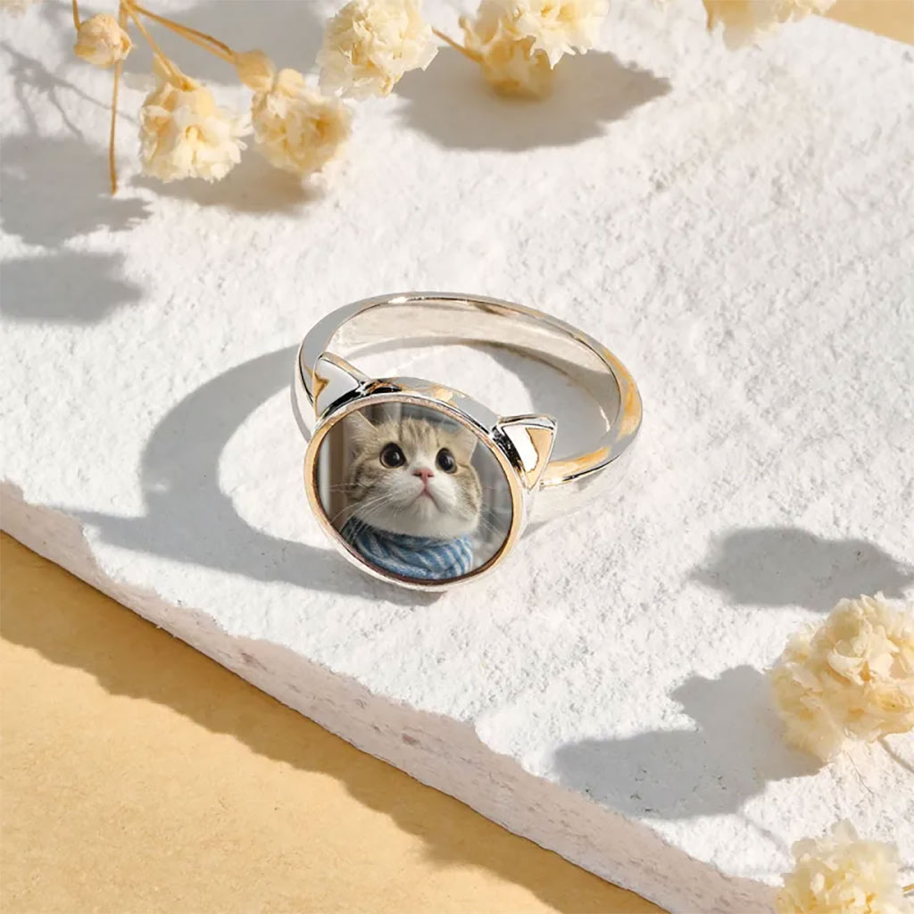 Gnoce Pet Lover Personalized Photo Ring_4