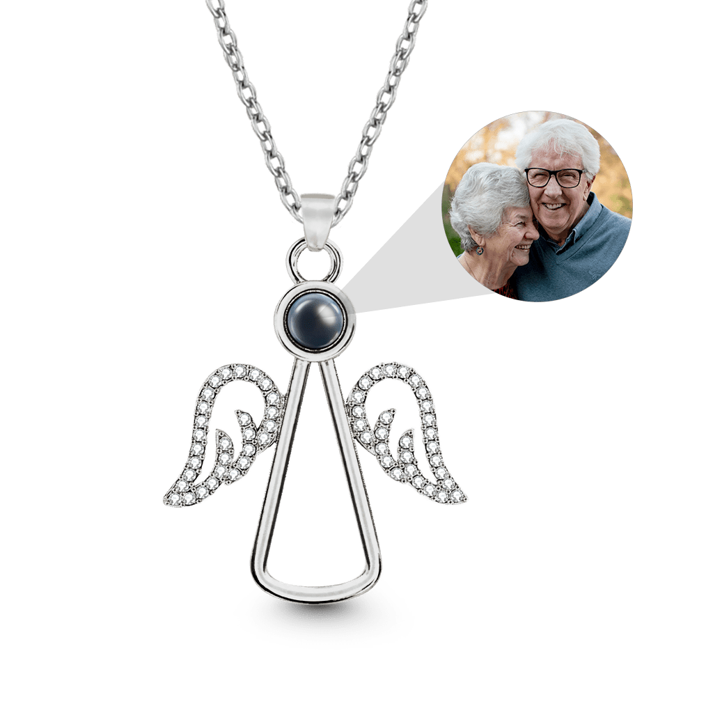 Gnoce Projection Angel Personalized Photo Necklace_1