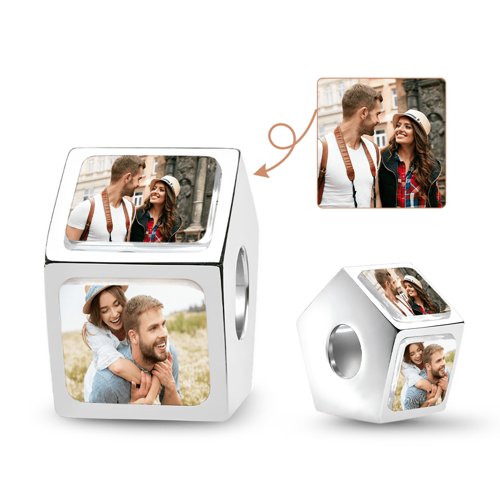 Gnoce Personalized 5 Side Photo Charm_2
