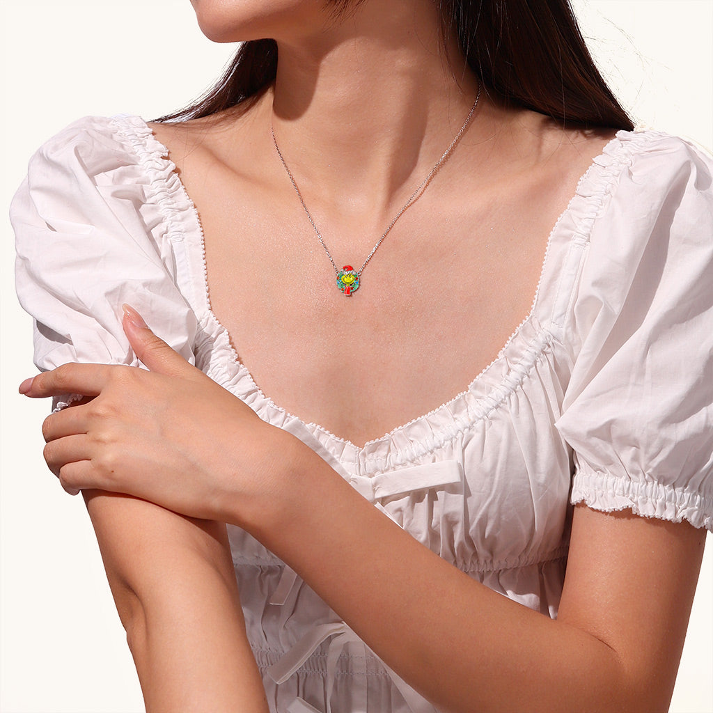 Gnoce Grinch Pendant Necklace_4
