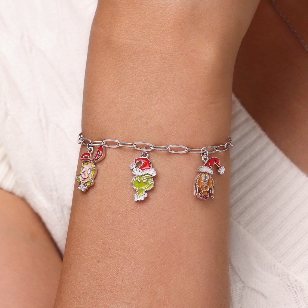 Gnoce Grinch Cindy-Lou & Max Chain Bracelet_5