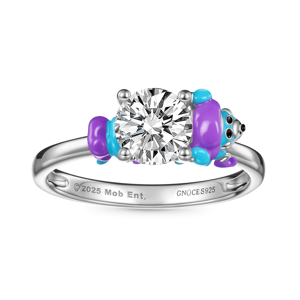Gnoce Poppy Playtime PJ Pug-a-Pillar  Embraces Moissanite Round Cut Ring_2