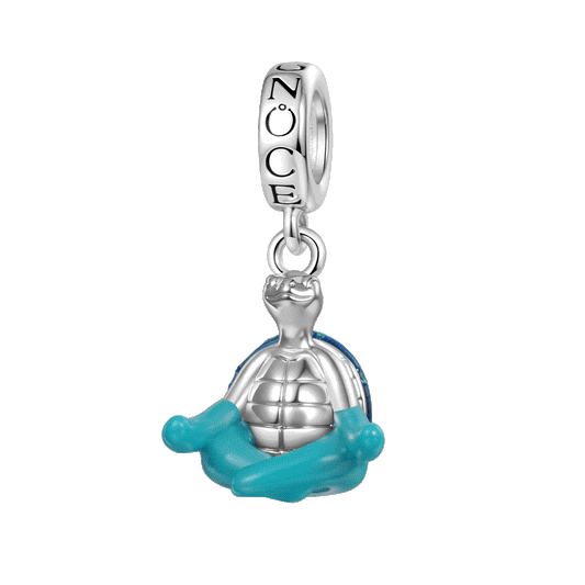 Gnoce Meditating Sea Turtle Glow-in-the-Dark Pendant Dangle Charm_1