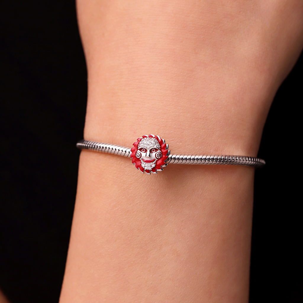 Gnoce Saw Glow-in-the-Dark Rotatable Horror Billy the Puppet Charm_5