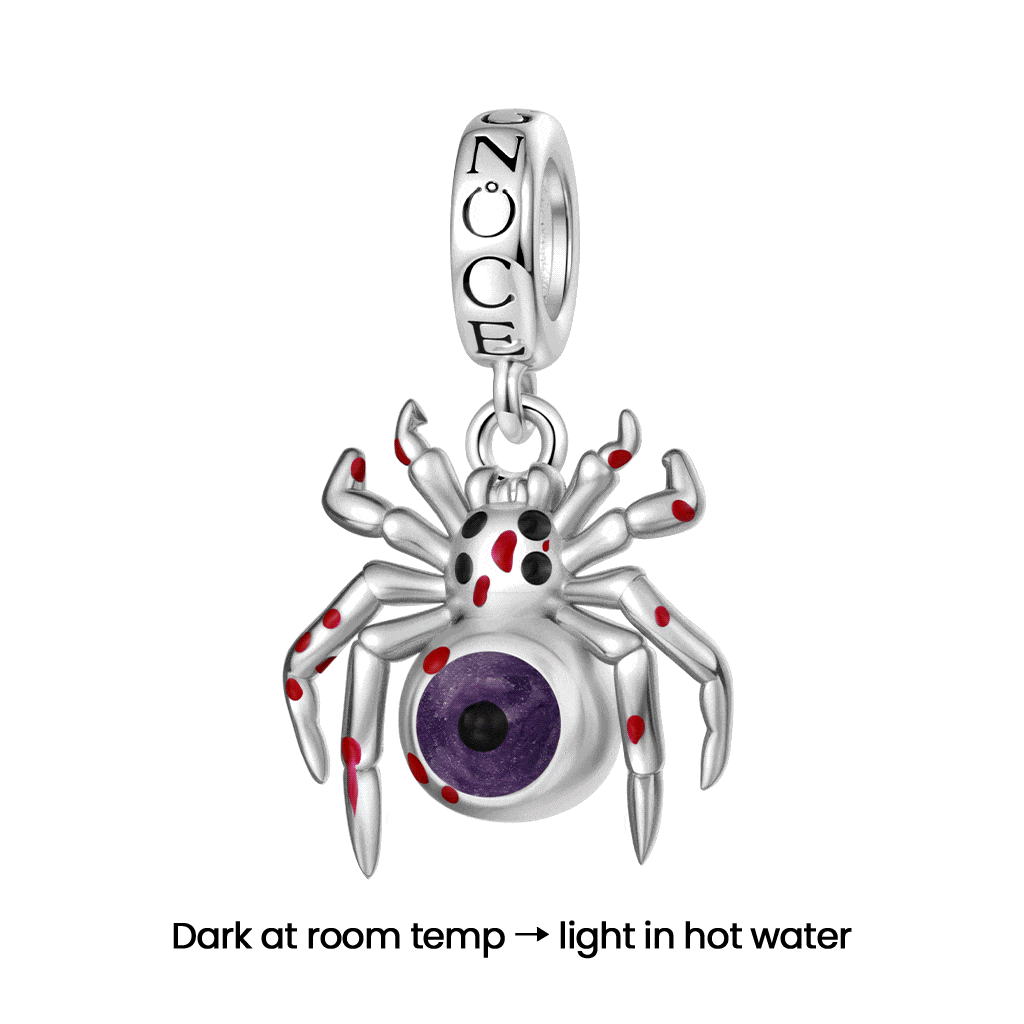 Gnoce Heated Color-changing Spider Pendant Dangle Charm_1