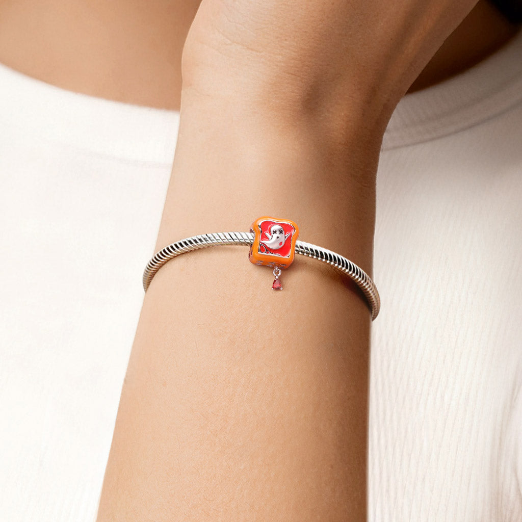 Gnoce Halloween Ghost Toast Glow-in-the-Dark Charm_2