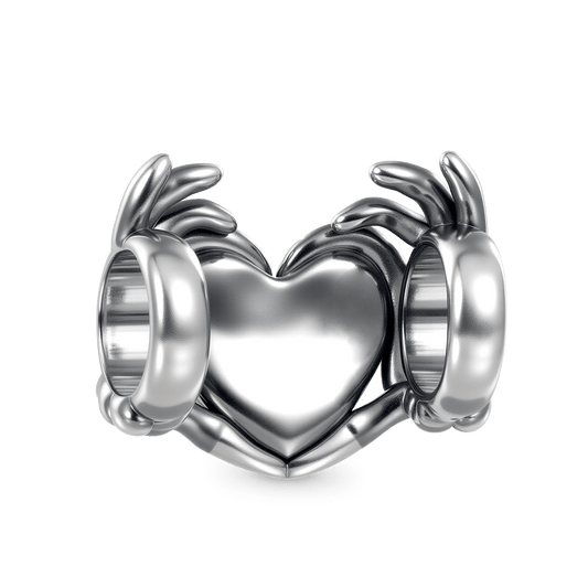 Gnoce Valentine's Skull Hand Heart Letter Charm_5