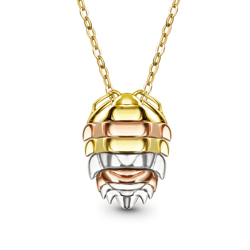 Gnoce Rainbow Isopod Insect Necklace_1