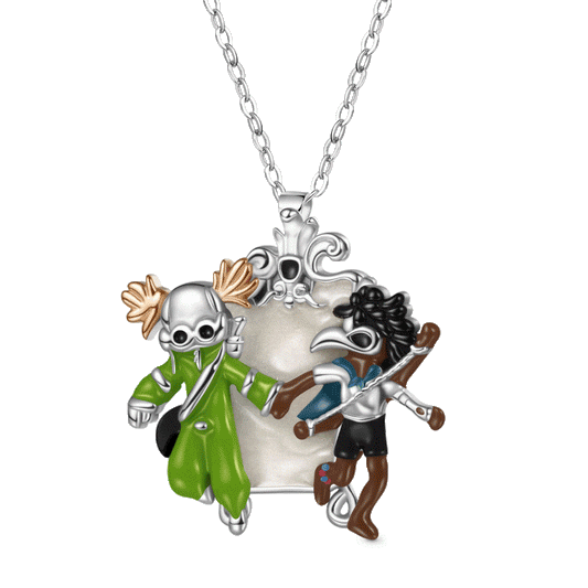 Gnoce Little Nightmares Badge Mirror Necklace_1