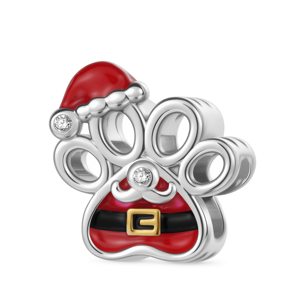 Gnoce Christmas Pet Paw Engravable Charm_1
