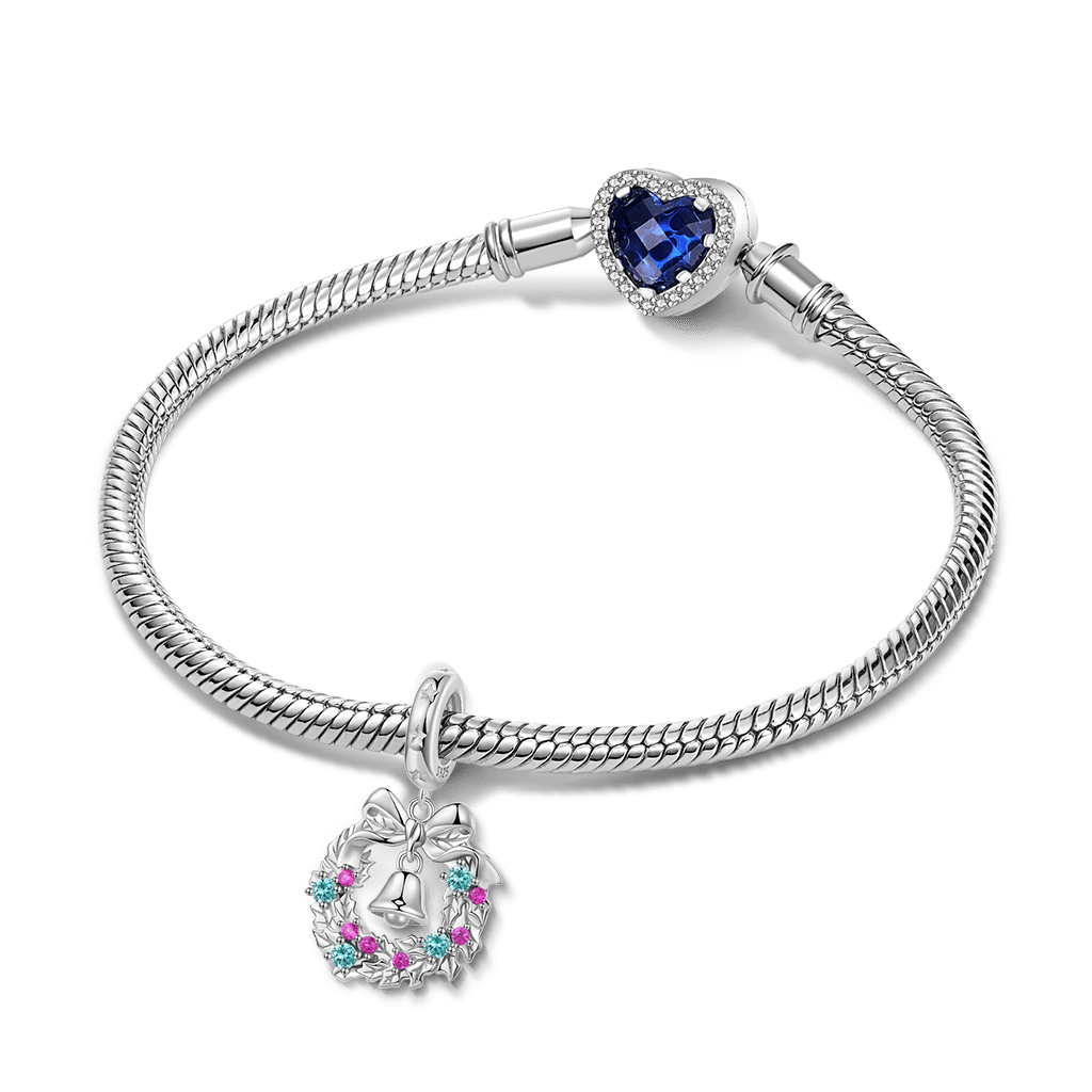 Gnoce Christmas Wreath Bell Pendant Dangle Charm_3