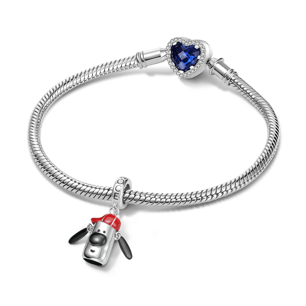 Gnoce Movable Dog Ears Pendant Dangle Charm_3