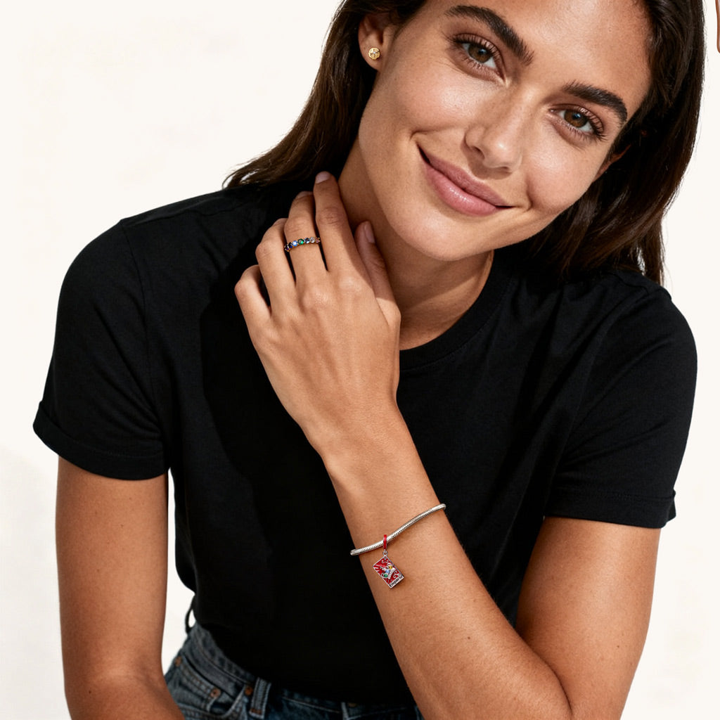 Gnoce Tarot Emperor Card Pendant Dangle Charm_4