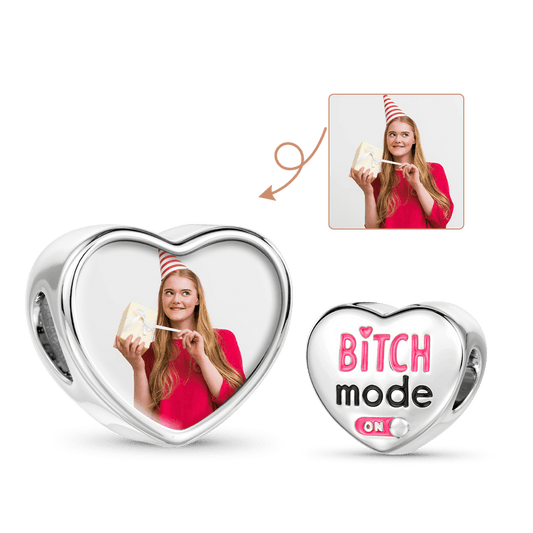 Gnoce Personalized Swearing Series Bitch Photo Charm_1