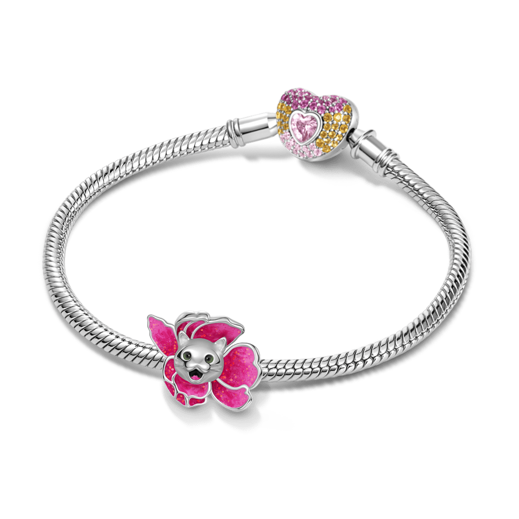 Gnoce Peach Blossom Cat Charm_3