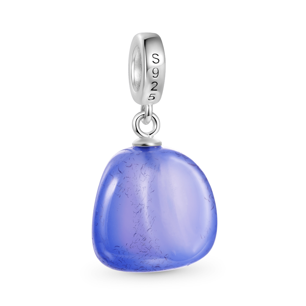 Gnoce Squishy Blue Pet Stone Dangle Charm Pendant_5
