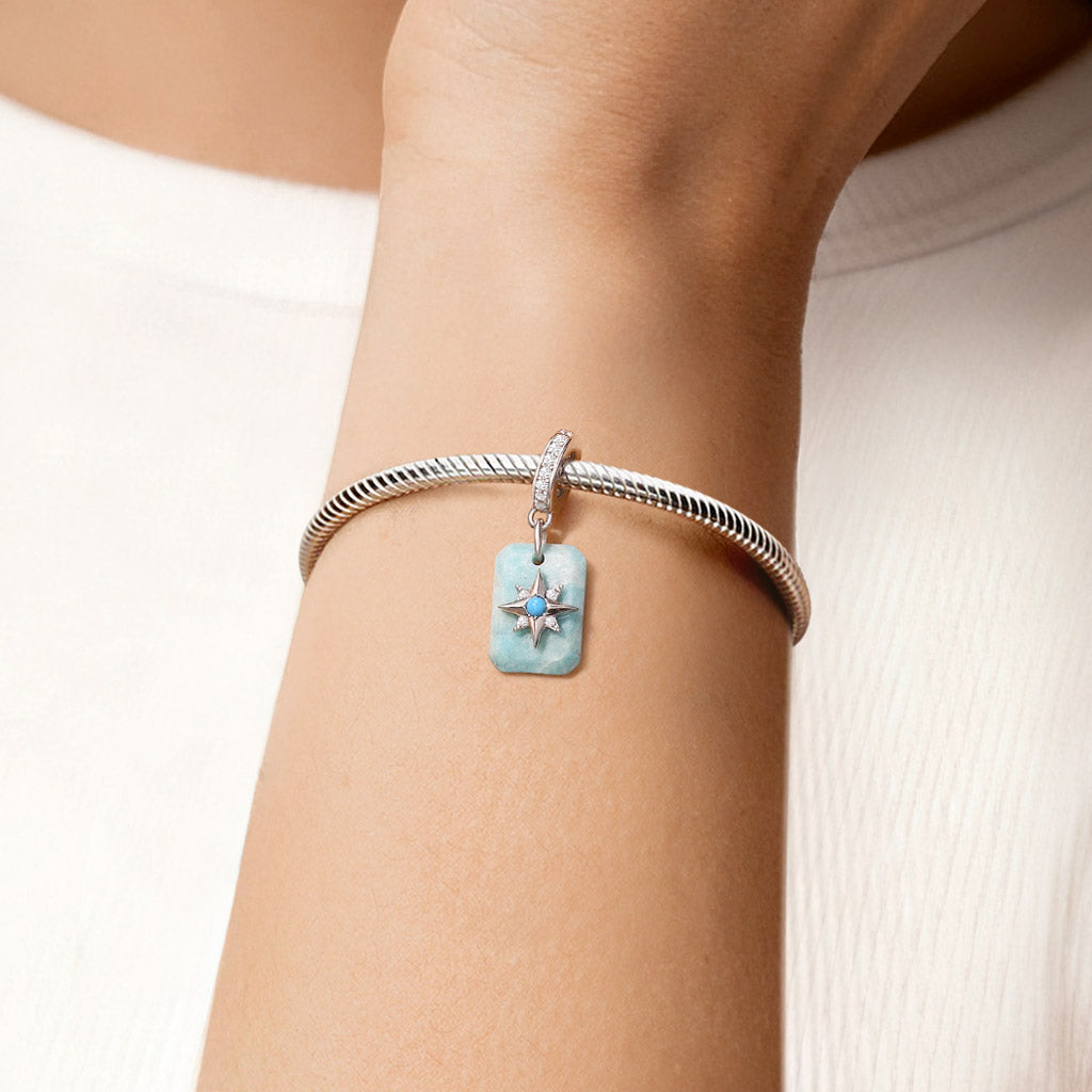 Gnoce Celestial Amazonite Healing Pendant Dangle Charm_2